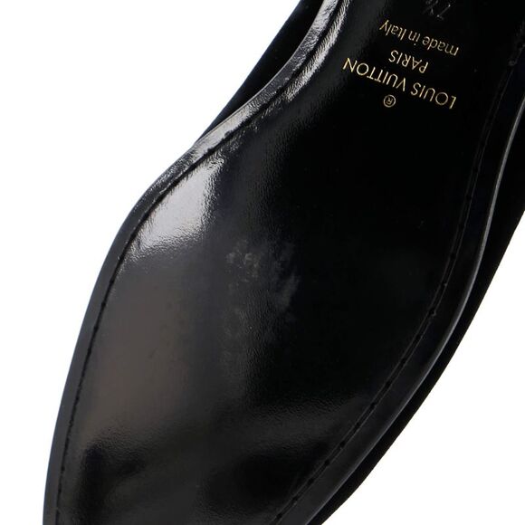 Louis Vuitton Men's Logo Loafers Embroidered Velvet Black, Multicolor - Picture 5 of 5